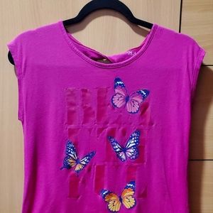 Magenta Butterfly T-Shirt from Place